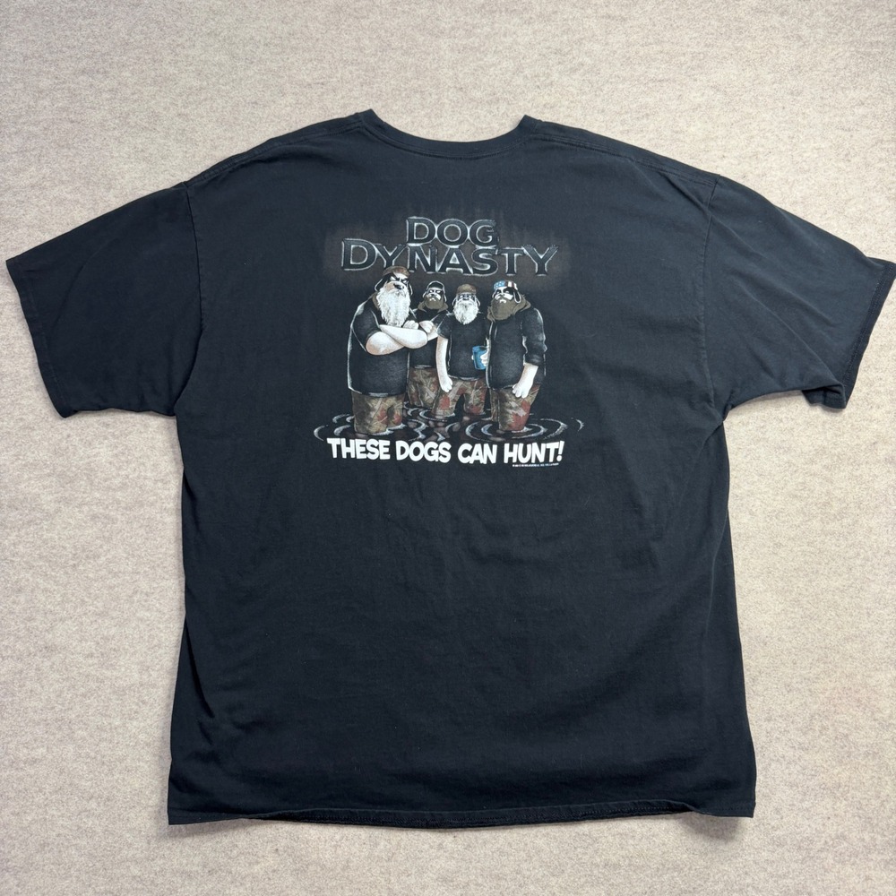 Big Dogs Dog Dynasty Parody T-Shirt Mens 3XL Black Cotton These Dogs Can Hunt 13